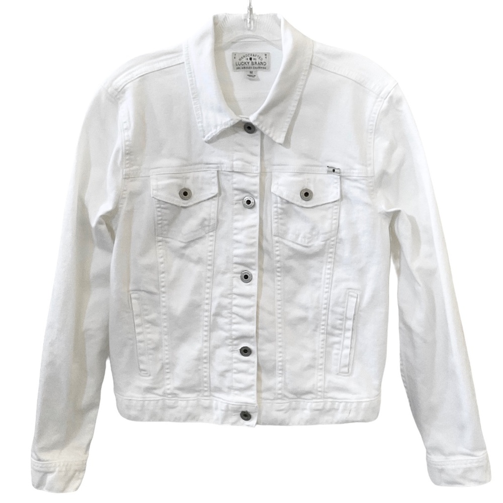 Lucky Brand - White Classic Denim Jacket - Size Medium